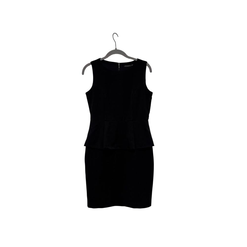 Van Heusen Women's Black Sleeveless Peplum Sheath Dress Size S - Picture 2 of 10